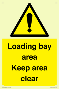Loading bay area Keep area clear